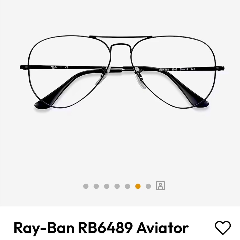 Ray-Ban RB6489 Aviator glasses